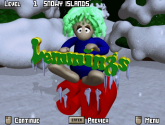 Lemmings 3D - Winterland - MS-DOS
